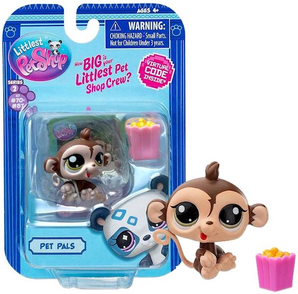 9814 Littlest Pet Shop figurka G7 #85 przyjaciele zwierząt małpka 