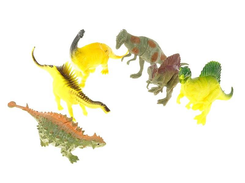 8045 Duży Zestaw Dinozaurów Figurki 6 szt. Zabawki Dla Dzieci Dinozaury