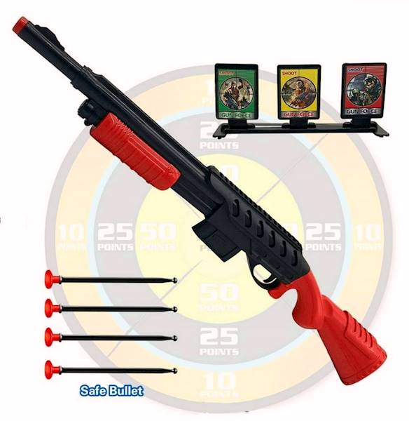 9910 Strzelba Zabawka z Przyssawkami Tarcza Celownicza Karabin Na Strzałki