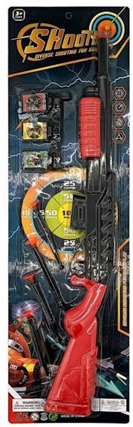 9910 Strzelba Zabawka z Przyssawkami Tarcza Celownicza Karabin Na Strzałki