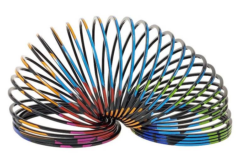 4444 Sprężyna Tęczowa Zabawka Kolorowa Sprężynka Dla Dzieci 