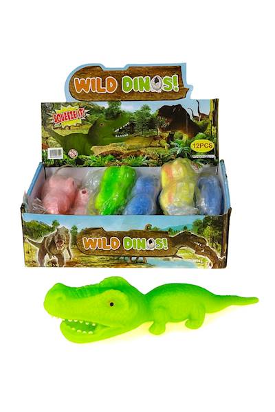 2934 Dinozaur Gniotek Ściskany Krokodyl Antystresowa Zabawka Dla Dzieci 