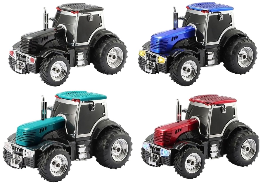 7537 Przenośny głośnik realistyczny model samochodu Traktor radio fm 