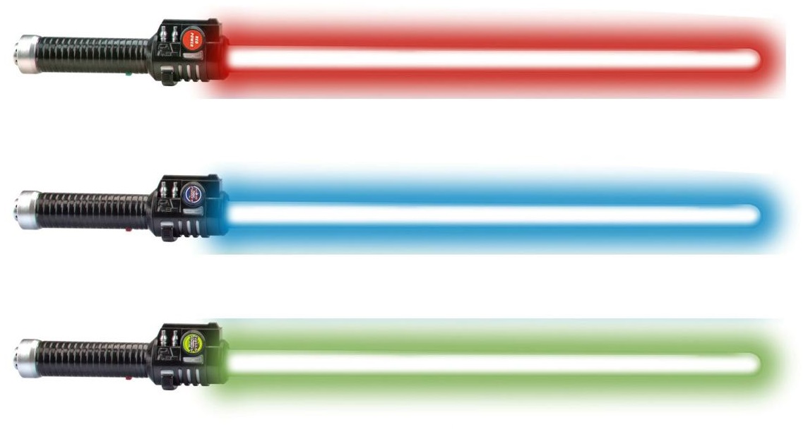 4649 Miecz świetlny LED z dźwiękiem 3 kolory zabawka świecąca dla dzieci