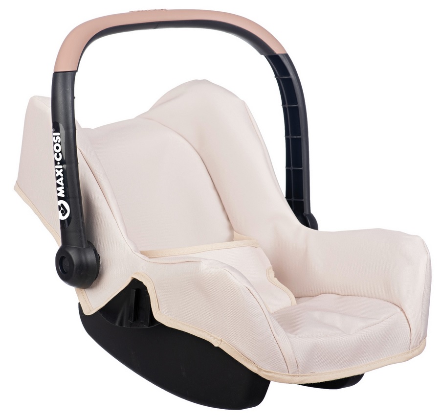 2443 Smoby MAXI COSI Nosidełko Fotelik Samochodowy dla Lalek beżowy 