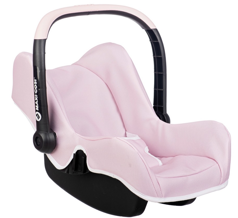 2412 Smoby MAXI COSI Nosidełko Fotelik Samochodowy dla Lalek jasnoróżowy
