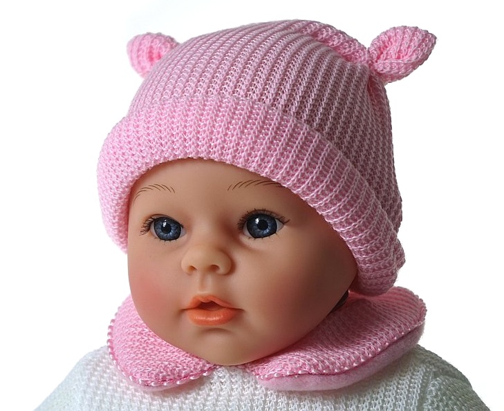 5135 Lalka bobas 45cm interaktywna miękka lalka niemowlak w ubranku