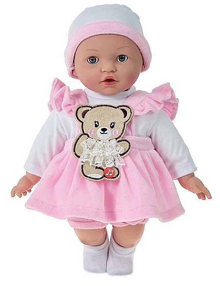 3530 Lalka bobas 40cm interaktywna miękka lalka niemowlak w ubranku 3530