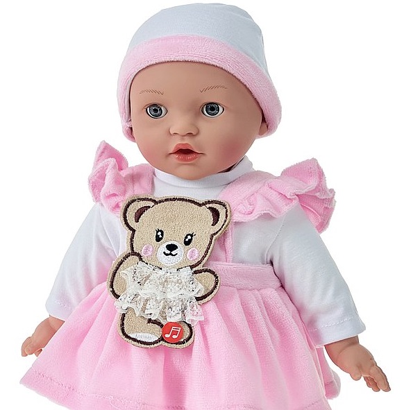 3530 Lalka bobas 40cm interaktywna miękka lalka niemowlak w ubranku 3530