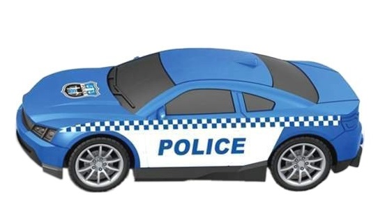 0496 Zestaw policyjny helikopter + samochód policyjny światło dźwięk 