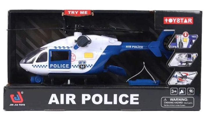 0502 Helikopter policyjny AIR POLICE dla dzieci światło dźwięk Zabawka