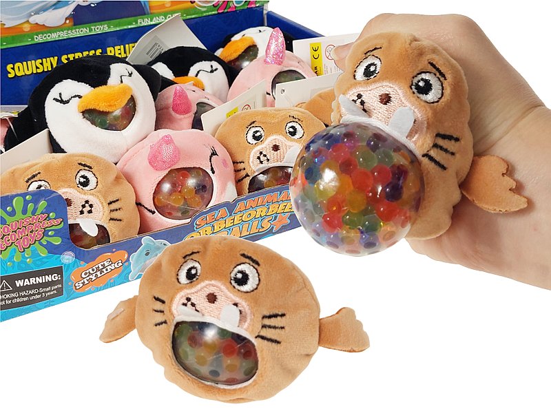 9363 Gniotek antystresowy pluszak z kulkami Antystres dla dzieci i dorosłych