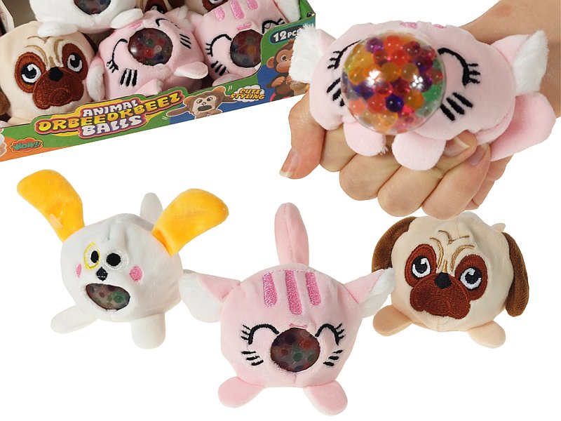 9356 Gniotek antystresowy pluszak z kulkami Antystres dla dzieci i dorosłych