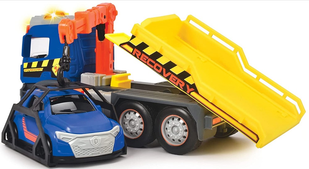 6176 DICKIE TOYS CIĘŻARÓWKA LAWETA Z PODNOŚNIKIEM