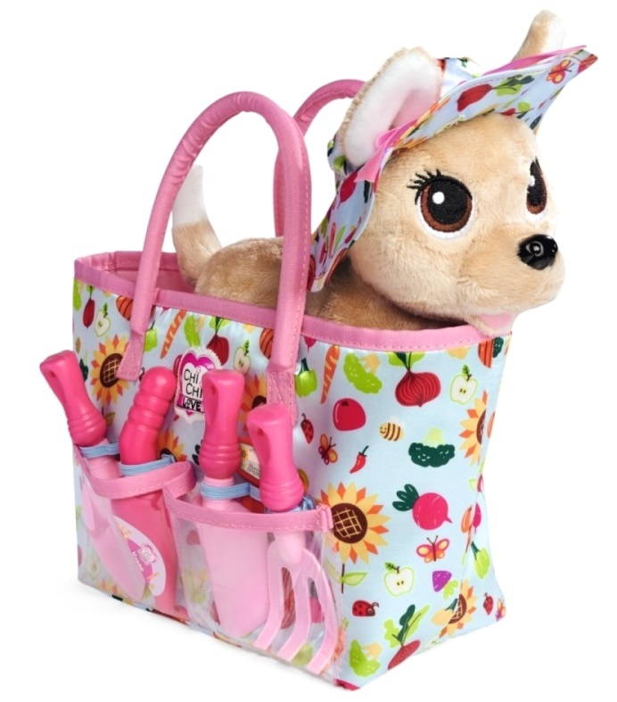 5605 Chi Chi Love zestaw ogrodniczy z pieskiem pluszowym torba narzędzia zabawka