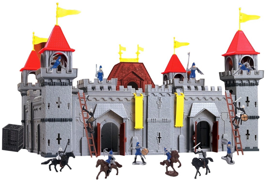 * 4376 DUŻY ZAMEK FORTECA TWIERDZA PAŁAC + RYCERZE