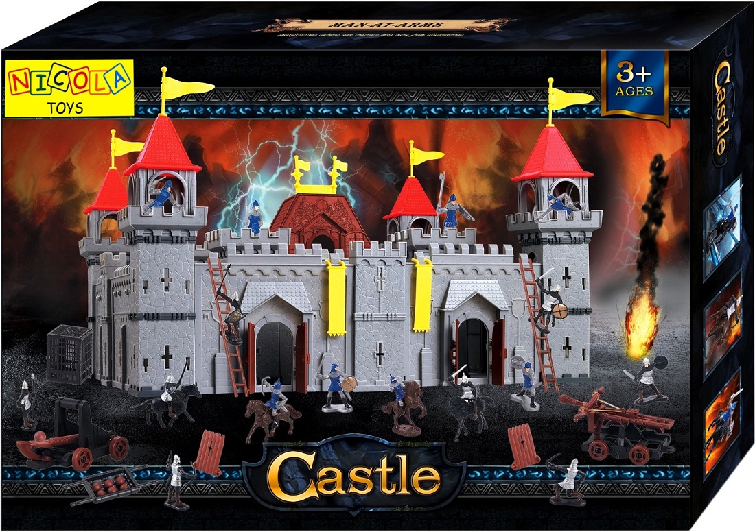 * 4376 DUŻY ZAMEK FORTECA TWIERDZA PAŁAC + RYCERZE