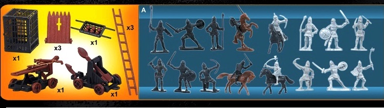 * 4376 DUŻY ZAMEK FORTECA TWIERDZA PAŁAC + RYCERZE