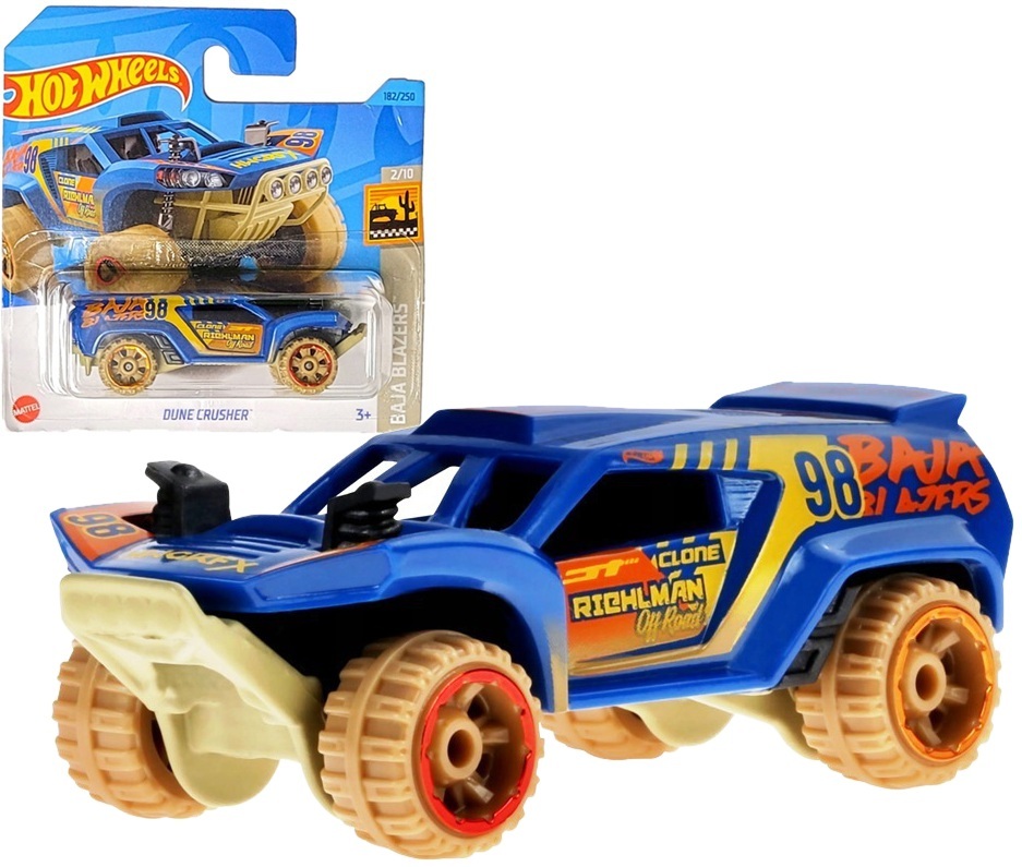 0227 METALOWY SAMOCHODZIK HOT WHEELS DUNE CRUSHER BAJA BLAZERS 182/250