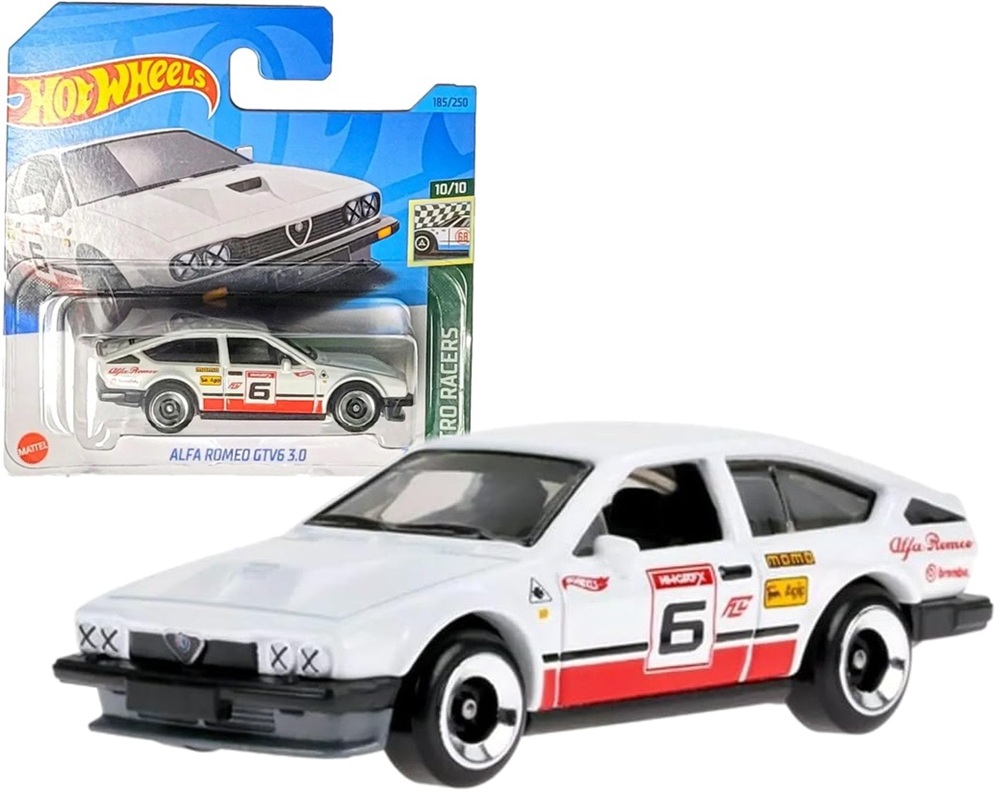 0227 METALOWY SAMOCHODZIK HOT WHEELS ALFA ROMEO GTV6 3.0 RETRO RACERS 185/250