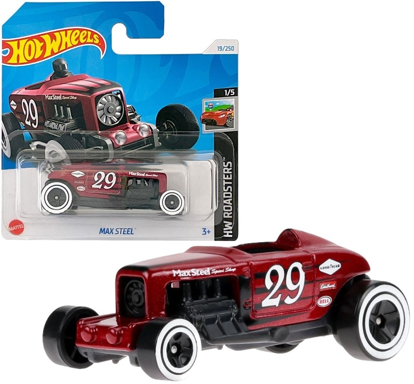 0227 METALOWY SAMOCHODZIK HOT WHEELS MAX STEEL HW ROADSTERS 19/250