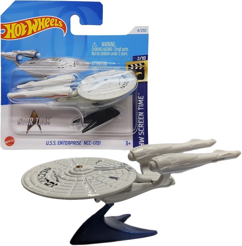 0227 METALOWY SAMOCHODZIK HOT WHEELS U.S.S ENTERPRISE NCC-1701 SCREEN TIME 4/250