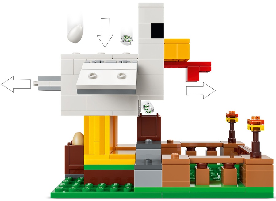 21585 Klocki Lego Minecraft Farma kurczaków 233 elementy 