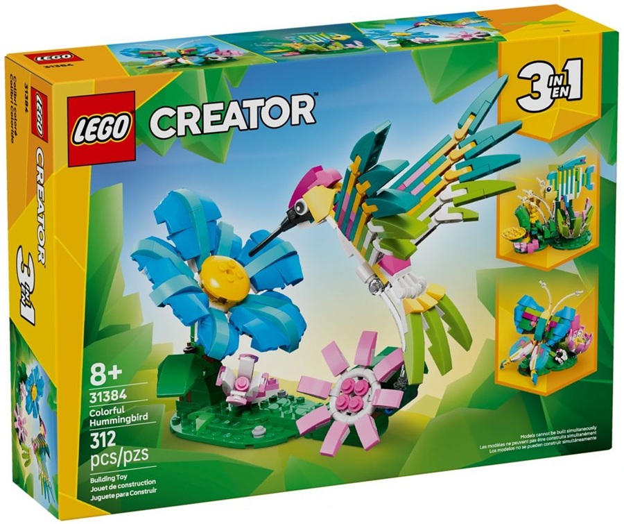 31384 Klocki Lego Creator Dzikie zwierzęta: kolorowy koliber 312 elementy 