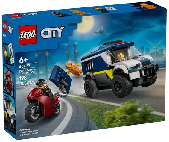 60479  Klocki Lego City Furgonetka policyjnego konwoju więziennego 198 elementy 