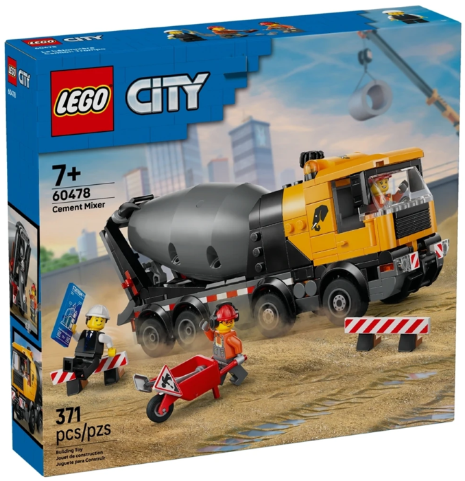 60478  Klocki Lego City Betoniarka pojazd budowlany 371 elementów