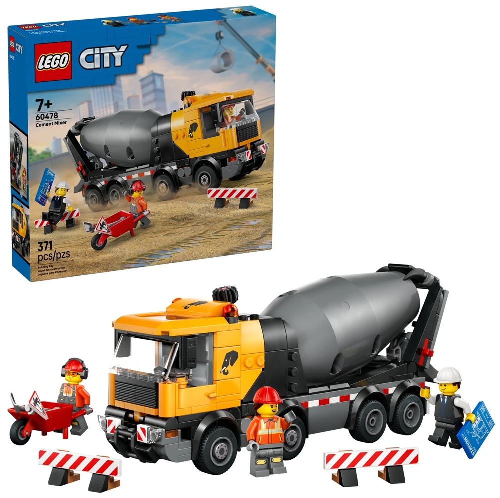 60478  Klocki Lego City Betoniarka pojazd budowlany 371 elementów