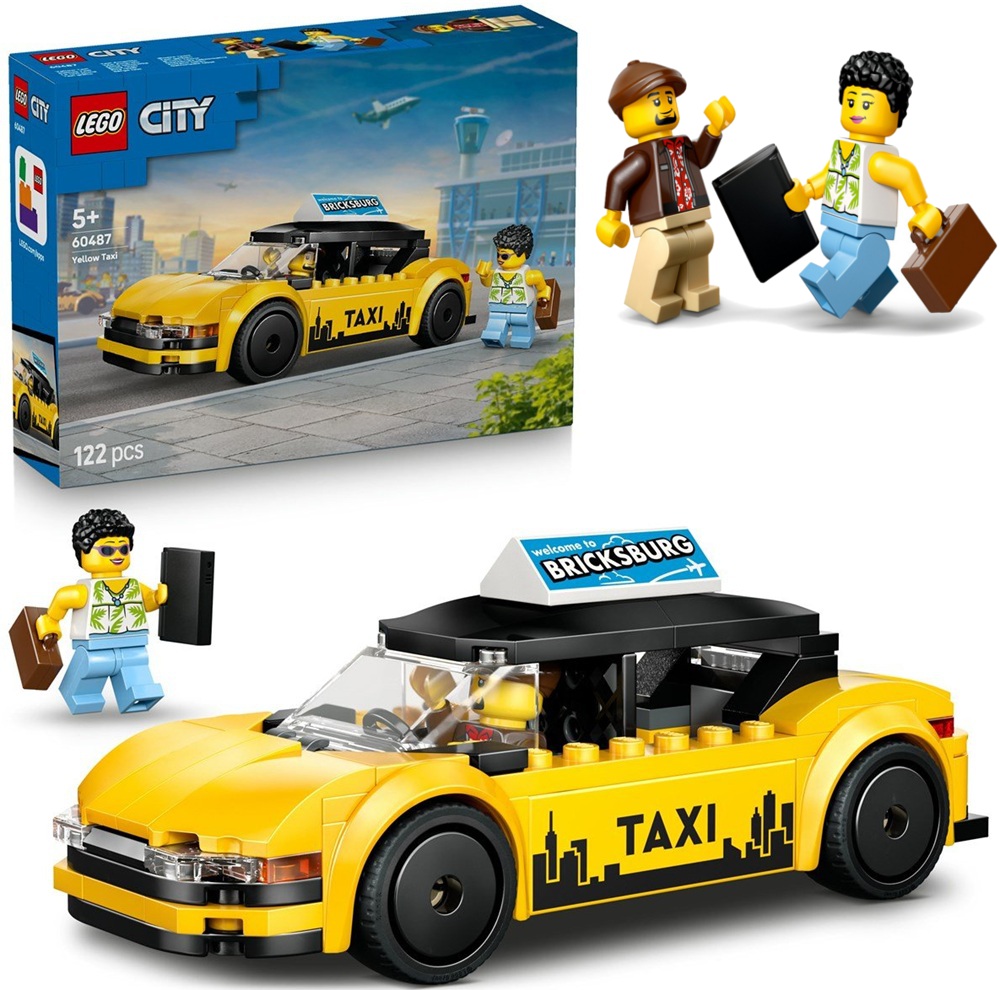 60487 Klocki Lego City Żółta taksówka 122 elementy