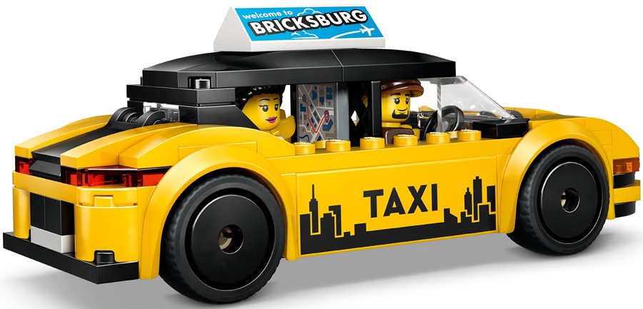60487 Klocki Lego City Żółta taksówka 122 elementy