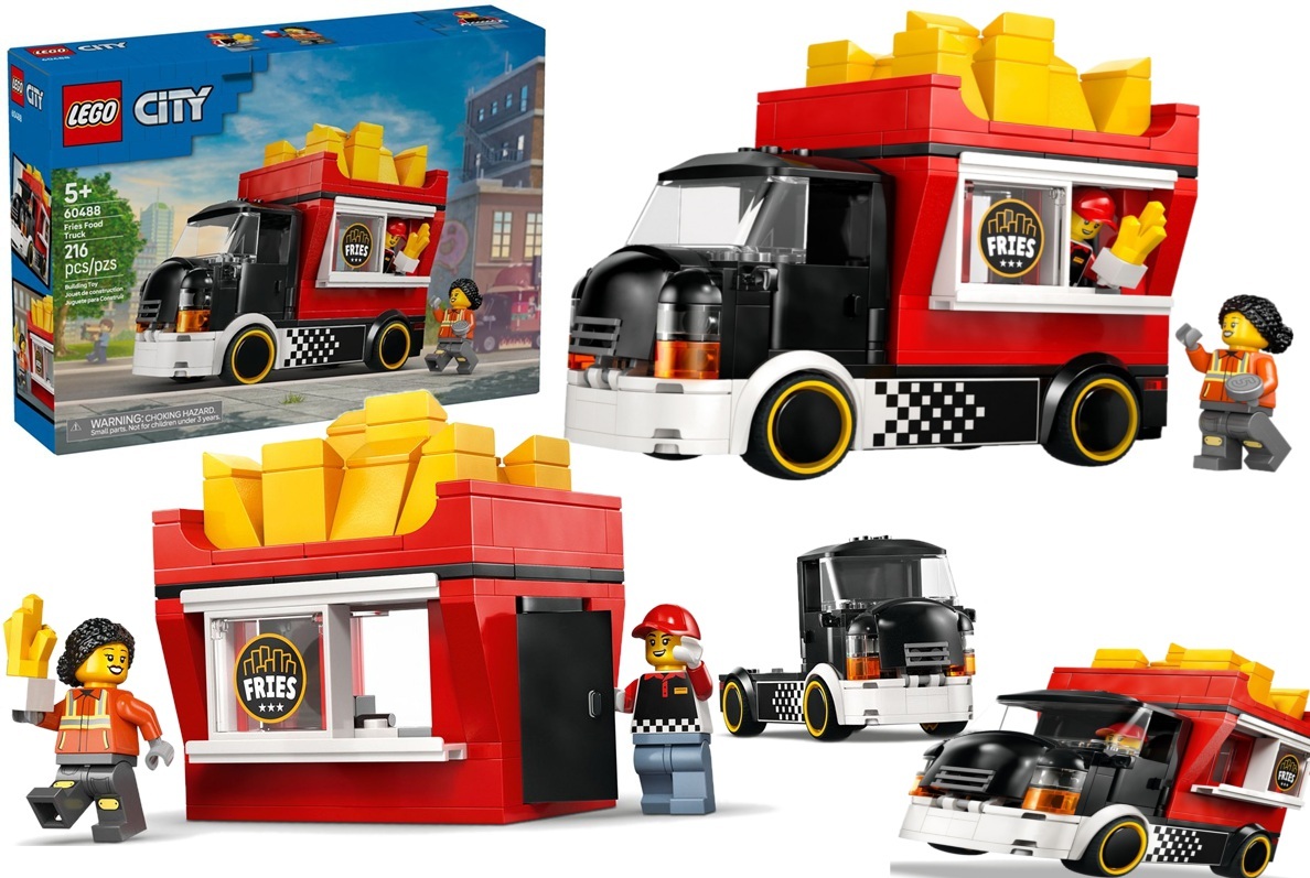 60488  Klocki Lego City Food truck z frytkami 216 elementów