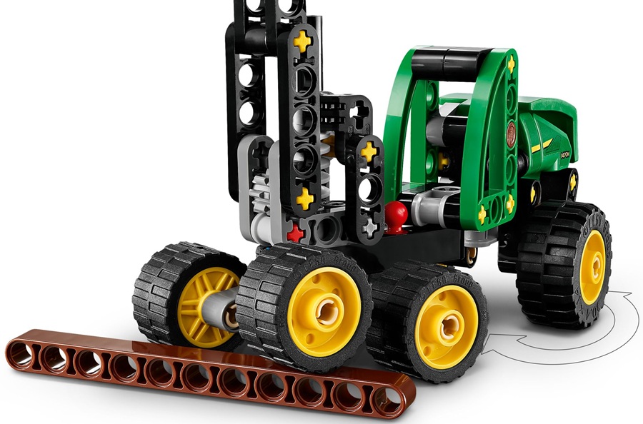 42218 Klocki Lego Technic Harwester kołowy John Deere 1470H 117 elementów 