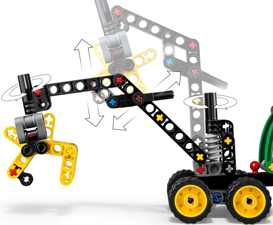 42218 Klocki Lego Technic Harwester kołowy John Deere 1470H 117 elementów 