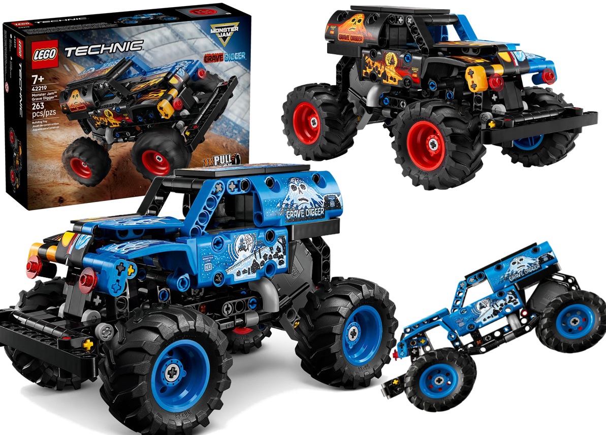 42219 Klocki Lego Technic Monster Jam Grave Digge Ogień i lód 263 elementy