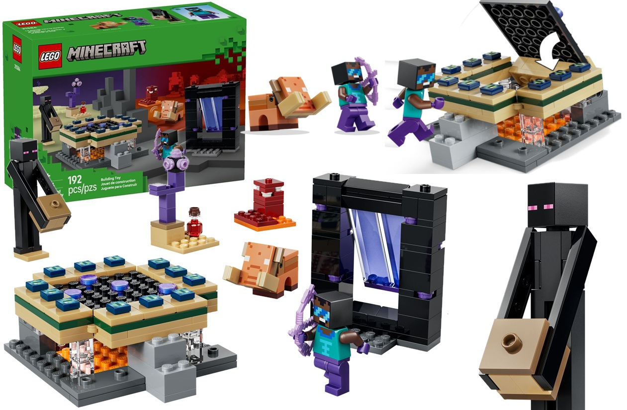 21584 Klocki Lego Minecraft Podróż przez portal Netheru i Kresu 192 elementy