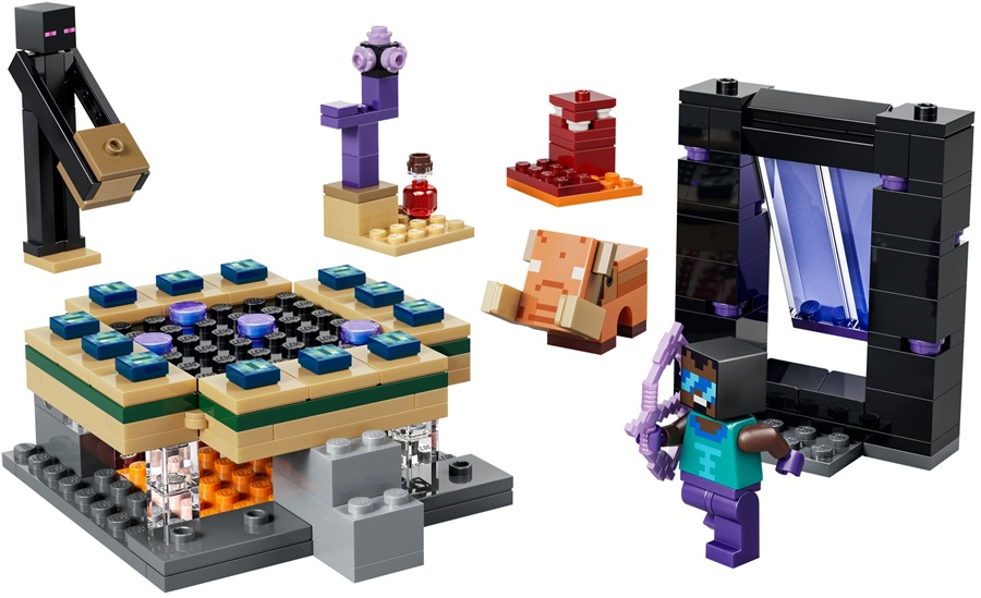 21584 Klocki Lego Minecraft Podróż przez portal Netheru i Kresu 192 elementy