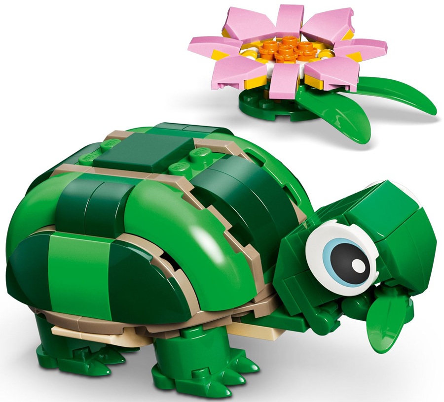 31377 Klocki Lego Creator Żółw i kwiat lilii wodnej 124 elementy 