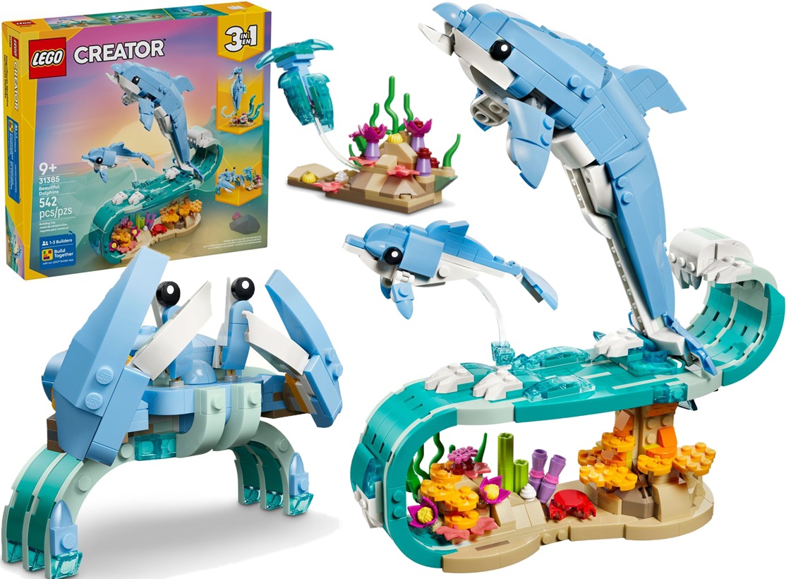 31385 Klocki Lego Creator Zwierzęta morskie: piękny delfin 542 elementy 