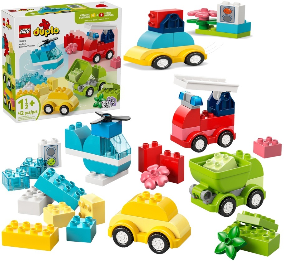 10474 Klocki Lego Duplo Kreatywne pojazdy 42 elementy 