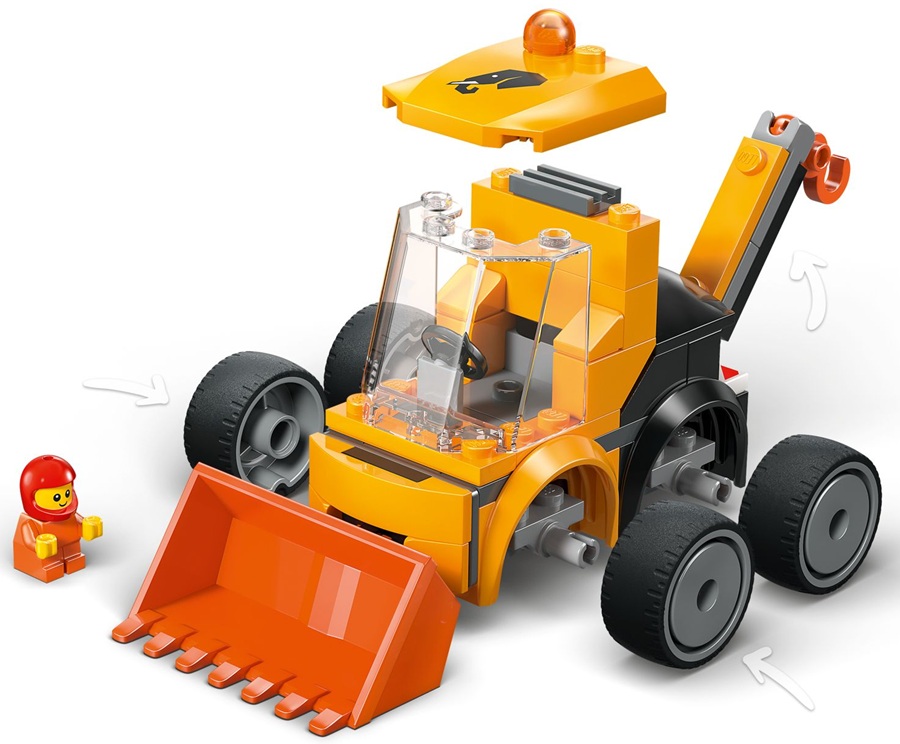 60483 Klocki Lego City Rides Pojazdy: Ładowarka kołowa 61 elementów