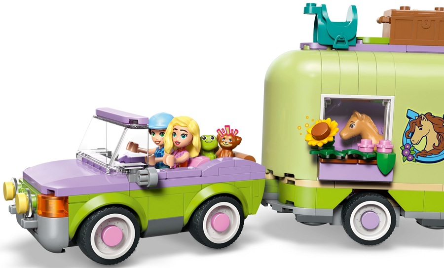 42695 Klocki Lego Friends Przyczepa z koniem i źrebaczkiem 279 elementów 