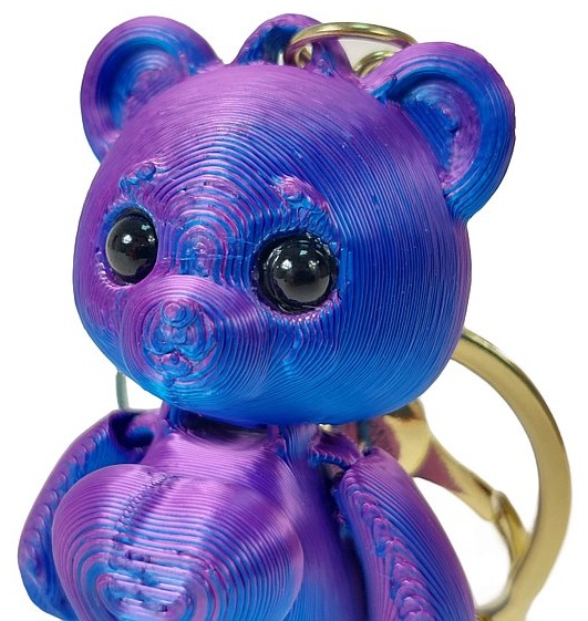 2012 Brelok miś 3D kolorowy błyszczący Breloczek misiek