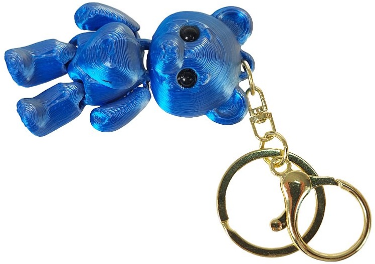 2012 Brelok miś 3D kolorowy błyszczący Breloczek misiek