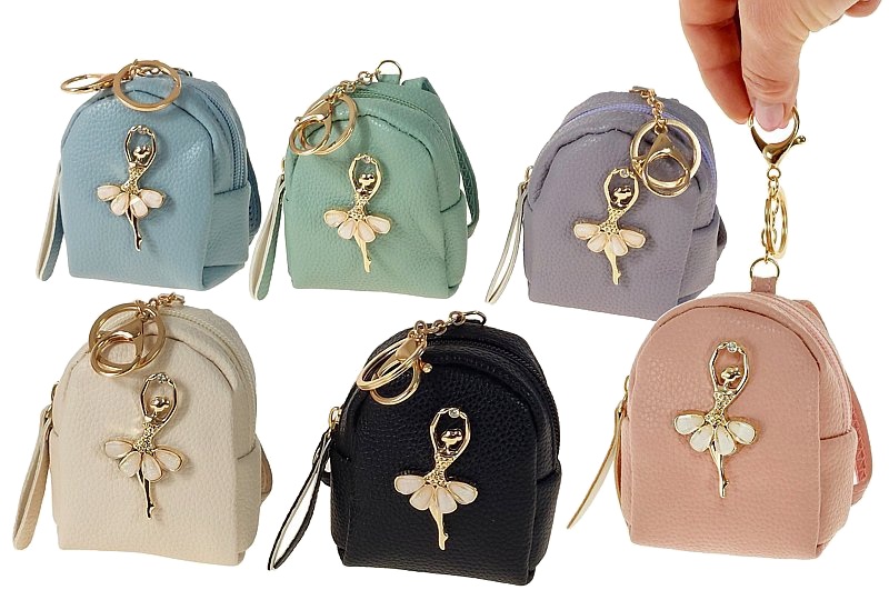 8038 Brelok portmonetka mini plecak baletnica brelok do kluczy torebki