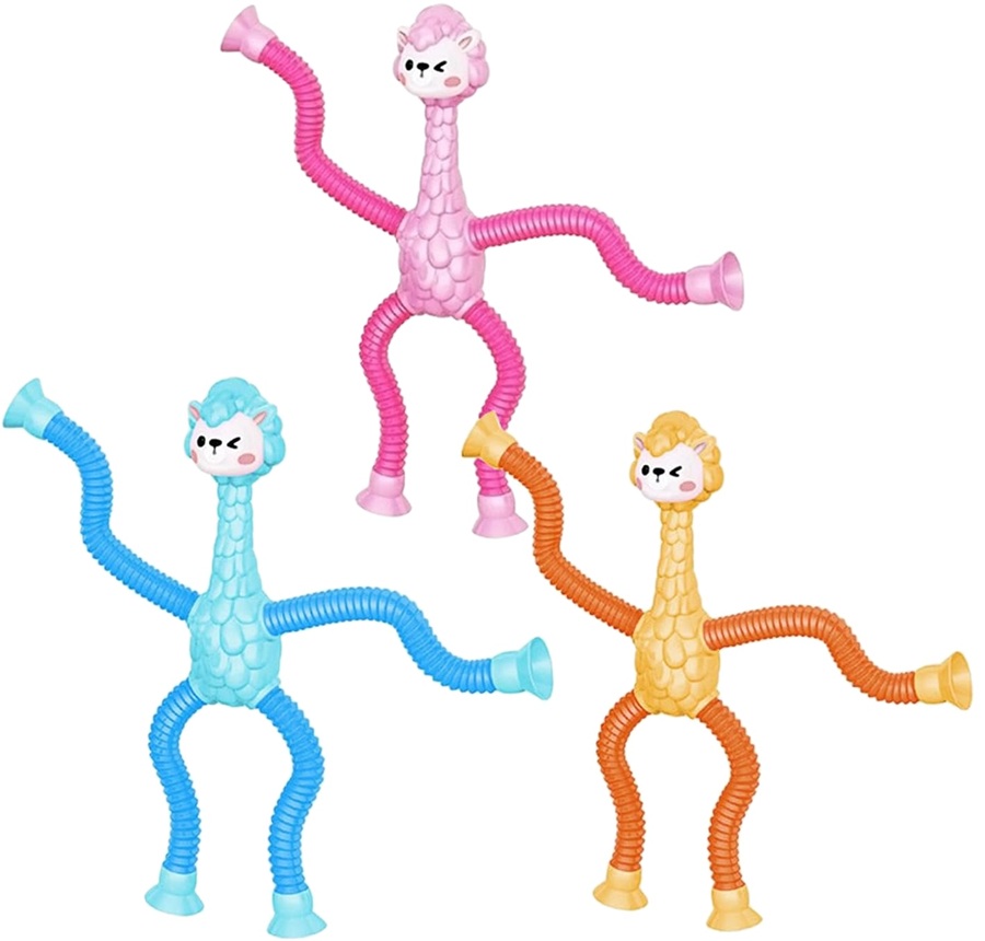1298 Alpaka teleskopowa rurki pop sensoryczna zabawka przyssawki 