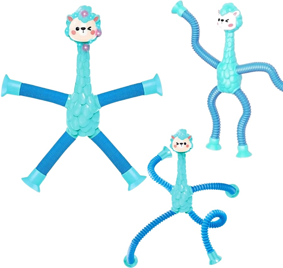 1298 Alpaka teleskopowa rurki pop sensoryczna zabawka przyssawki 