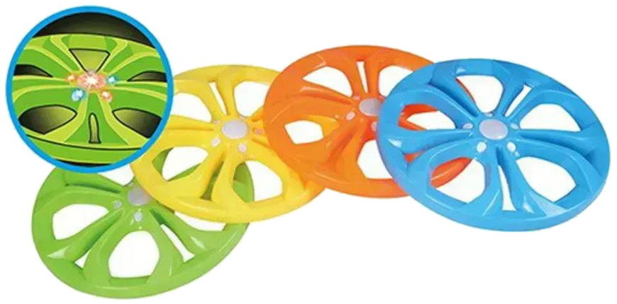 1838 Bezpieczny okrągły dysk do rzucania świecący ringo frisbee 